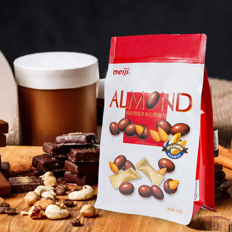 Túi sô cô la niêm phong tám mặt chống ẩm Túi sô cô la niêm phong tám mặt chống ẩm