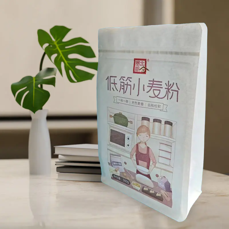 Túi giấy Kraft có thể phân hủy bền, bền, thoáng khí, chống rách Túi giấy Kraft có thể phân hủy bền, bền, thoáng khí, chống rách